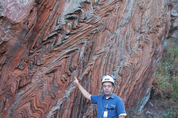 Minerai de fer rubané du Brésil